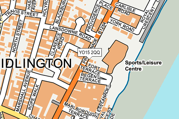 YO15 2QQ map - OS OpenMap – Local (Ordnance Survey) YO15 2QQ map - OS OpenMap – Local (Ordnance Survey)