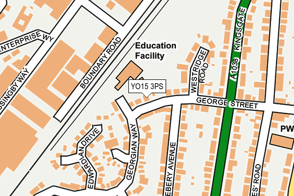 YO15 3PS map - OS OpenMap – Local (Ordnance Survey) YO15 3PS map - OS OpenMap – Local (Ordnance Survey)