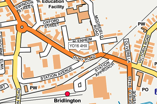 YO16 4HX map - OS OpenMap – Local (Ordnance Survey) YO16 4HX map - OS OpenMap – Local (Ordnance Survey)