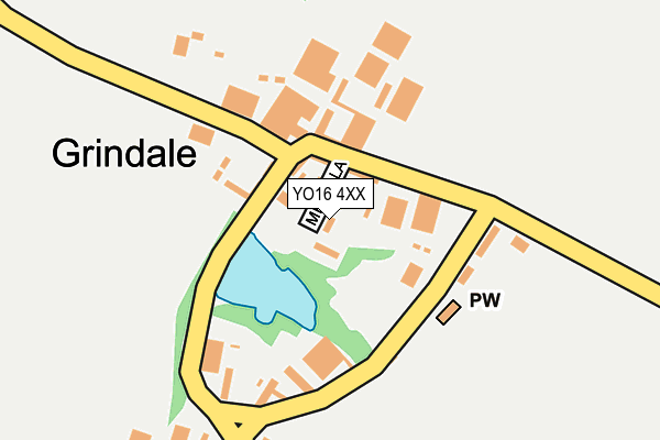 YO16 4XX map - OS OpenMap – Local (Ordnance Survey)