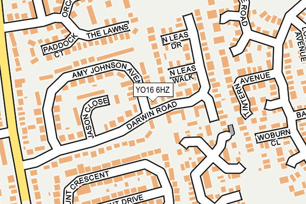 YO16 6HZ map - OS OpenMap – Local (Ordnance Survey) YO16 6HZ map - OS OpenMap – Local (Ordnance Survey)
