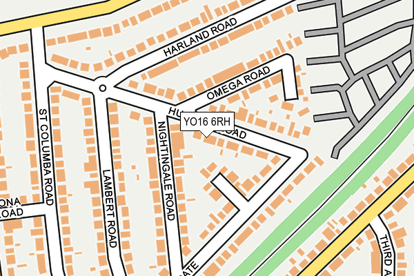 YO16 6RH map - OS OpenMap – Local (Ordnance Survey) YO16 6RH map - OS OpenMap – Local (Ordnance Survey)