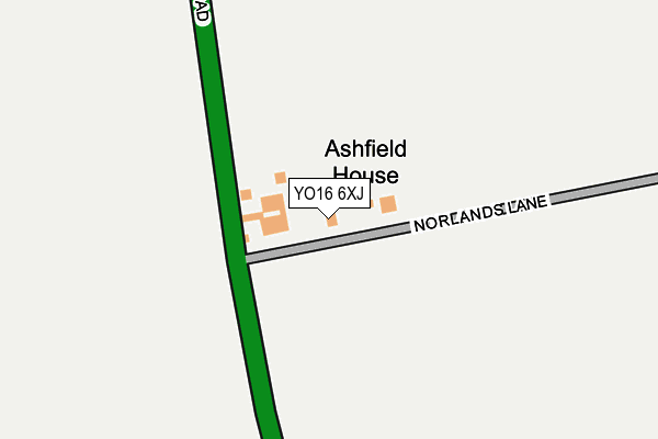 YO16 6XJ map - OS OpenMap – Local (Ordnance Survey)