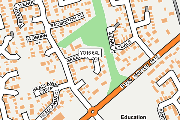 YO16 6XL map - OS OpenMap – Local (Ordnance Survey) YO16 6XL map - OS OpenMap – Local (Ordnance Survey)