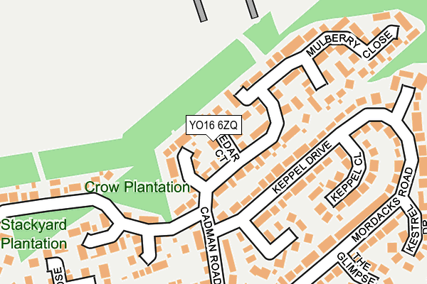 YO16 6ZQ map - OS OpenMap – Local (Ordnance Survey) YO16 6ZQ map - OS OpenMap – Local (Ordnance Survey)