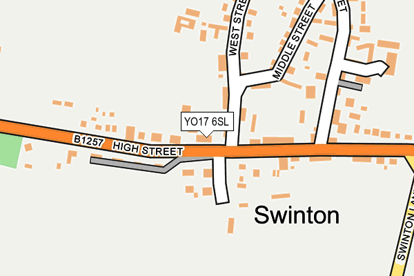 YO17 6SL map - OS OpenMap – Local (Ordnance Survey) YO17 6SL map - OS OpenMap – Local (Ordnance Survey)