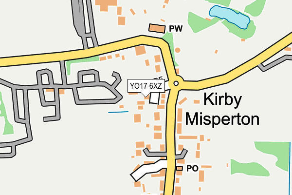 YO17 6XZ map - OS OpenMap – Local (Ordnance Survey)