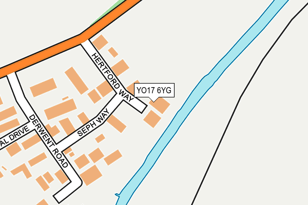 YO17 6YG map - OS OpenMap – Local (Ordnance Survey)