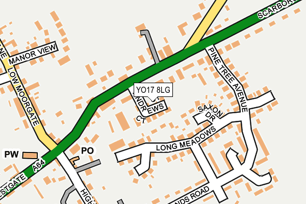 YO17 8LG map - OS OpenMap – Local (Ordnance Survey) YO17 8LG map - OS OpenMap – Local (Ordnance Survey)