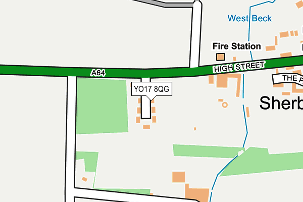 YO17 8QG map - OS OpenMap – Local (Ordnance Survey)