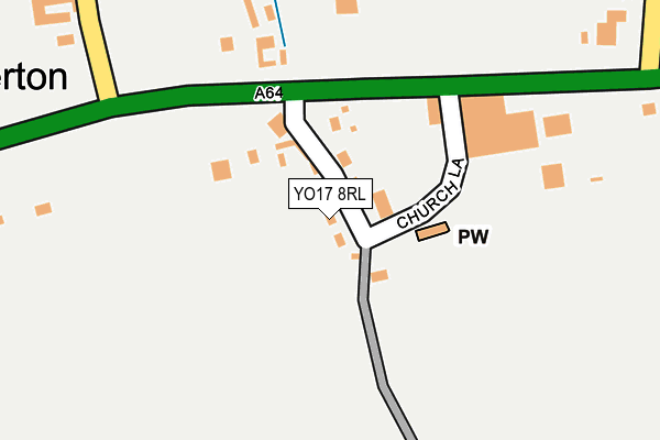 YO17 8RL map - OS OpenMap – Local (Ordnance Survey)