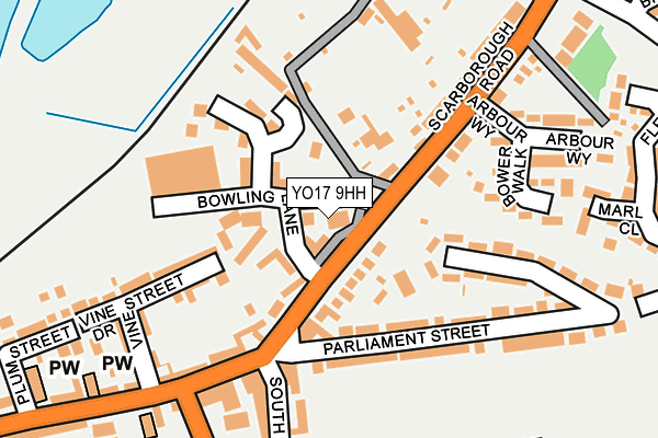 YO17 9HH map - OS OpenMap – Local (Ordnance Survey)