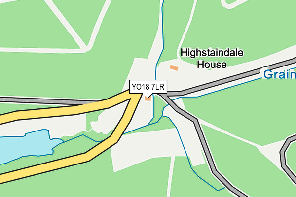 YO18 7LR map - OS OpenMap – Local (Ordnance Survey)