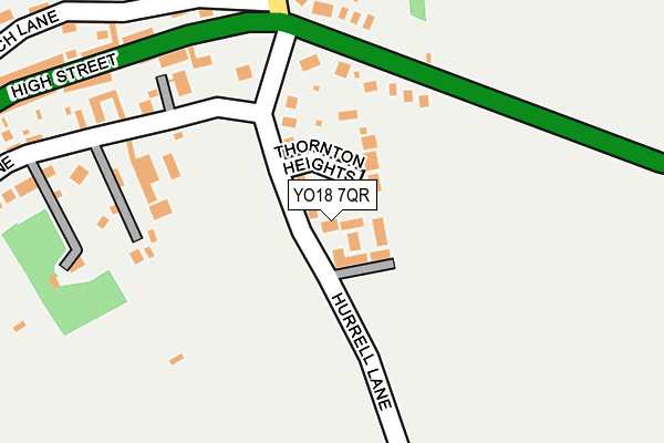 YO18 7QR map - OS OpenMap – Local (Ordnance Survey) YO18 7QR map - OS OpenMap – Local (Ordnance Survey)