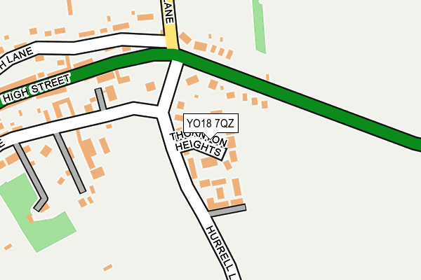 YO18 7QZ map - OS OpenMap – Local (Ordnance Survey) YO18 7QZ map - OS OpenMap – Local (Ordnance Survey)