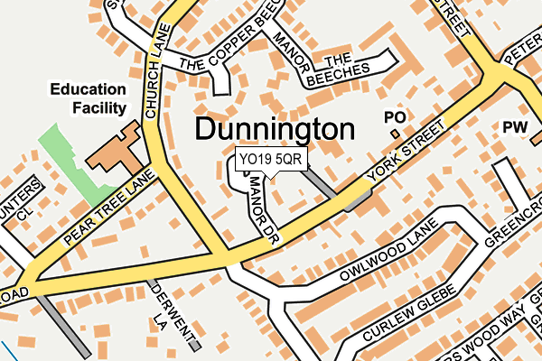 YO19 5QR map - OS OpenMap – Local (Ordnance Survey) YO19 5QR map - OS OpenMap – Local (Ordnance Survey)