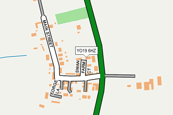 YO19 6HZ map - OS OpenMap – Local (Ordnance Survey)