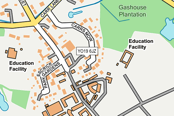 YO19 6JZ map - OS OpenMap – Local (Ordnance Survey)
