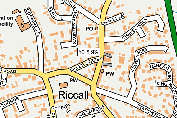 YO19 6PA map - OS OpenMap – Local (Ordnance Survey)