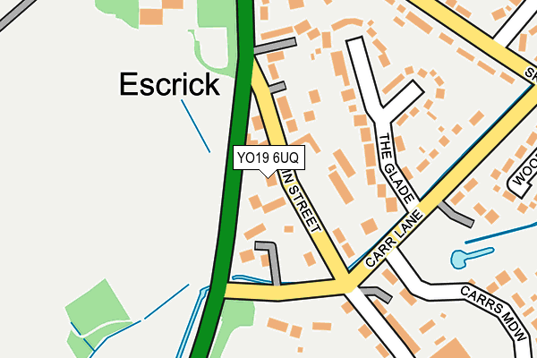 YO19 6UQ map - OS OpenMap – Local (Ordnance Survey)