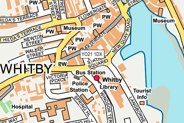YO21 1DX map - OS OpenMap – Local (Ordnance Survey) YO21 1DX map - OS OpenMap – Local (Ordnance Survey)