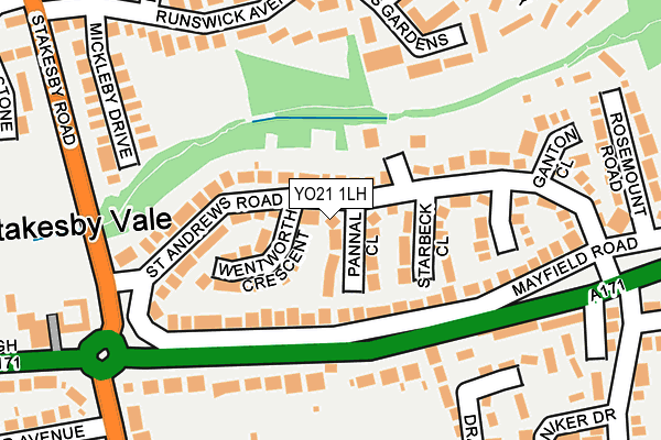 YO21 1LH map - OS OpenMap – Local (Ordnance Survey) YO21 1LH map - OS OpenMap – Local (Ordnance Survey)