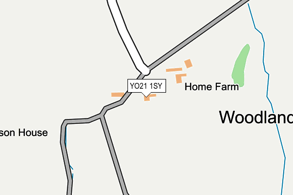 YO21 1SY map - OS OpenMap – Local (Ordnance Survey)