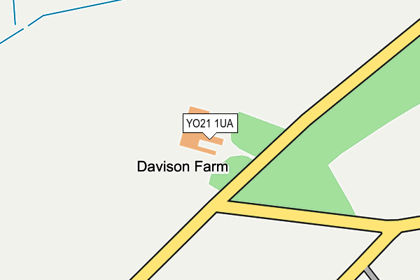 YO21 1UA map - OS OpenMap – Local (Ordnance Survey)
