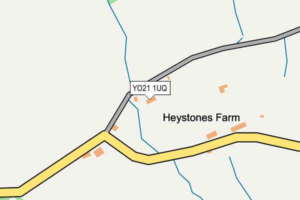 YO21 1UQ map - OS OpenMap – Local (Ordnance Survey)