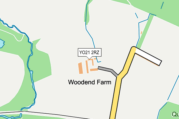 YO21 2RZ map - OS OpenMap – Local (Ordnance Survey)