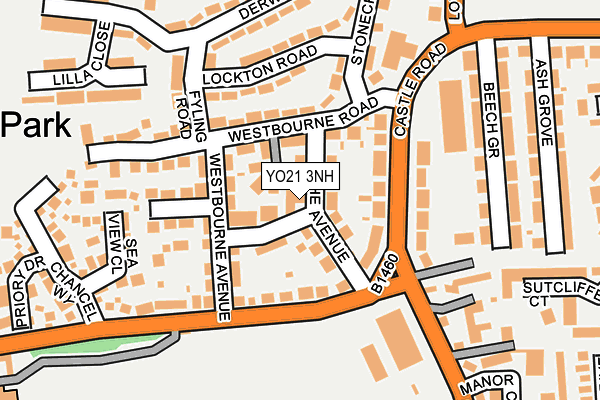 YO21 3NH map - OS OpenMap – Local (Ordnance Survey) YO21 3NH map - OS OpenMap – Local (Ordnance Survey)