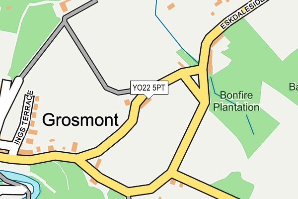 YO22 5PT map - OS OpenMap – Local (Ordnance Survey) YO22 5PT map - OS OpenMap – Local (Ordnance Survey)