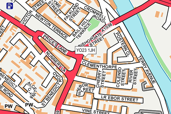 YO23 1JH map - OS OpenMap – Local (Ordnance Survey) YO23 1JH map - OS OpenMap – Local (Ordnance Survey)