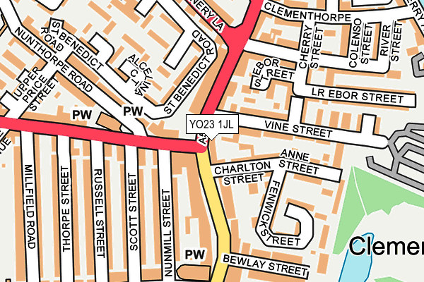 YO23 1JL map - OS OpenMap – Local (Ordnance Survey)