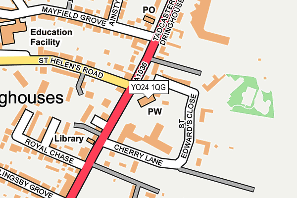 YO24 1QG map - OS OpenMap – Local (Ordnance Survey)