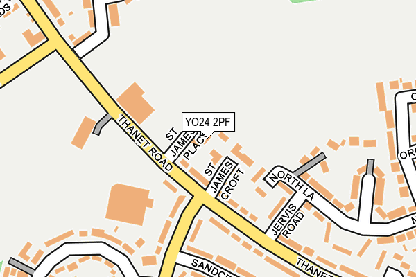 YO24 2PF map - OS OpenMap – Local (Ordnance Survey) YO24 2PF map - OS OpenMap – Local (Ordnance Survey)