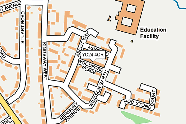 YO24 4QR map - OS OpenMap – Local (Ordnance Survey)