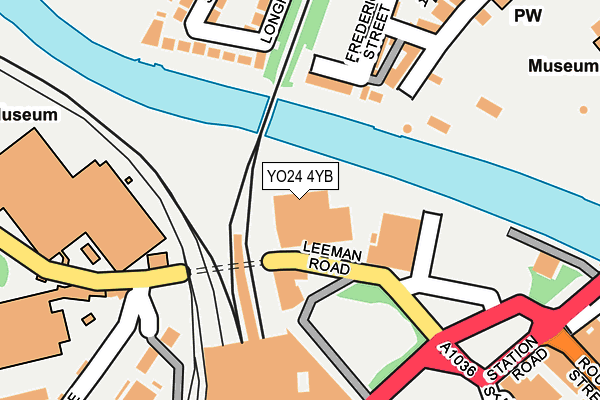 YO24 4YB map - OS OpenMap – Local (Ordnance Survey) YO24 4YB map - OS OpenMap – Local (Ordnance Survey)
