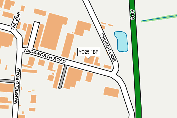 YO25 1BF map - OS OpenMap – Local (Ordnance Survey) YO25 1BF map - OS OpenMap – Local (Ordnance Survey)