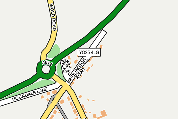 YO25 4LG map - OS OpenMap – Local (Ordnance Survey) YO25 4LG map - OS OpenMap – Local (Ordnance Survey)