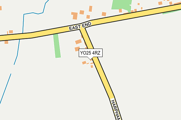 YO25 4RZ map - OS OpenMap – Local (Ordnance Survey) YO25 4RZ map - OS OpenMap – Local (Ordnance Survey)