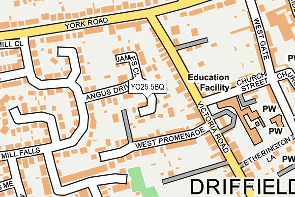 YO25 5BQ map - OS OpenMap – Local (Ordnance Survey) YO25 5BQ map - OS OpenMap – Local (Ordnance Survey)