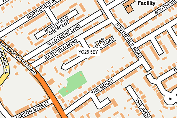 YO25 5EY map - OS OpenMap – Local (Ordnance Survey) YO25 5EY map - OS OpenMap – Local (Ordnance Survey)