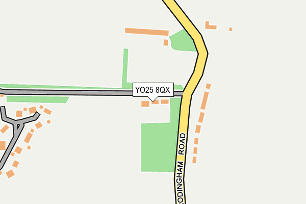 YO25 8QX map - OS OpenMap – Local (Ordnance Survey)
