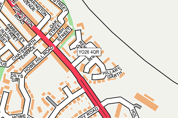 YO26 4QR map - OS OpenMap – Local (Ordnance Survey) YO26 4QR map - OS OpenMap – Local (Ordnance Survey)