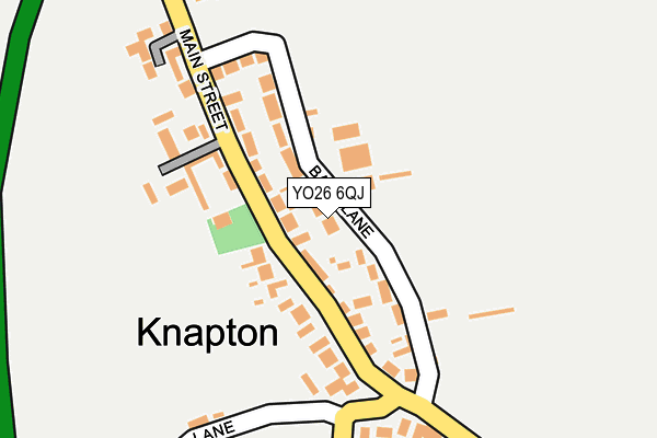 YO26 6QJ map - OS OpenMap – Local (Ordnance Survey)