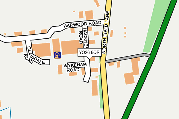 YO26 6QR map - OS OpenMap – Local (Ordnance Survey)