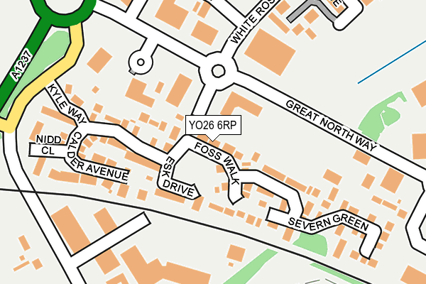 YO26 6RP map - OS OpenMap – Local (Ordnance Survey) YO26 6RP map - OS OpenMap – Local (Ordnance Survey)