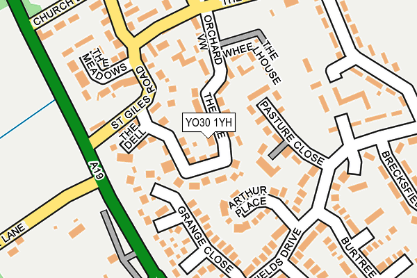 YO30 1YH map - OS OpenMap – Local (Ordnance Survey) YO30 1YH map - OS OpenMap – Local (Ordnance Survey)