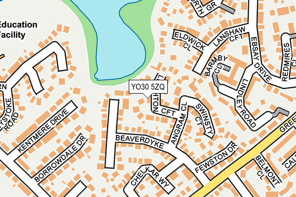 YO30 5ZQ map - OS OpenMap – Local (Ordnance Survey) YO30 5ZQ map - OS OpenMap – Local (Ordnance Survey)